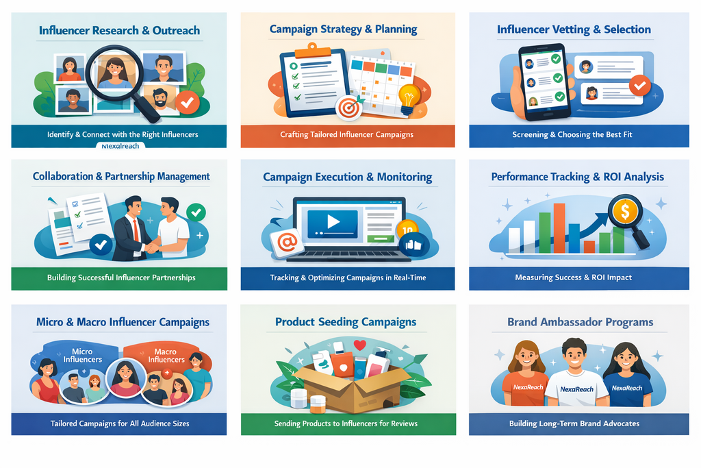 nexaireach Influencer Marketing Service Suite