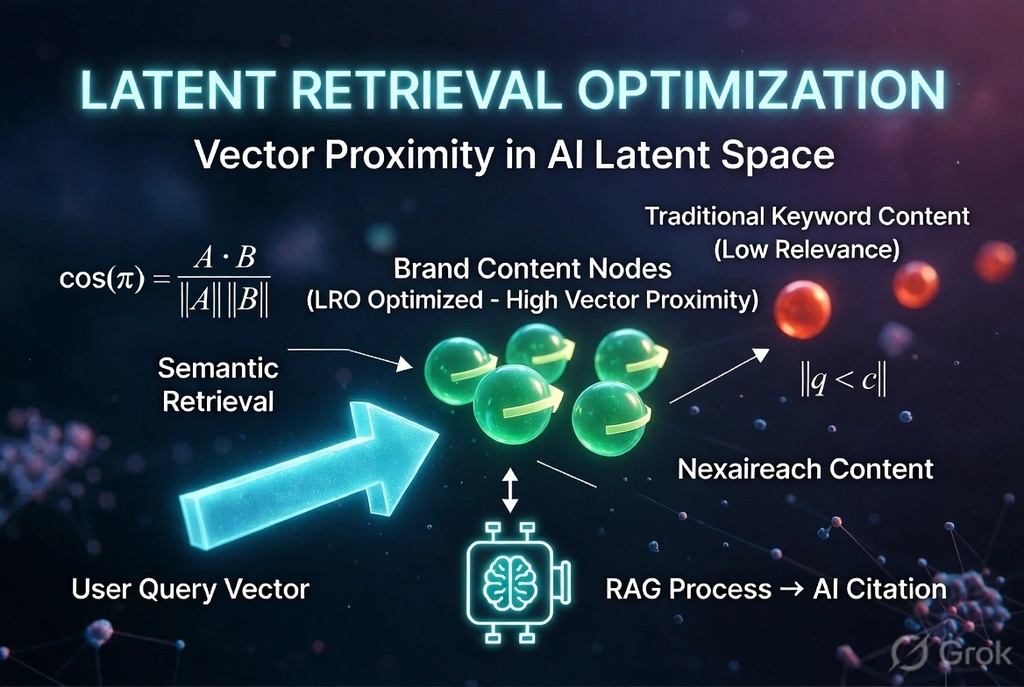 Latent Retrieval Optimization Vector Space Diagram